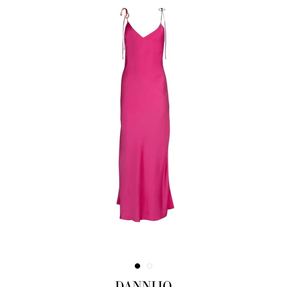Victoria’s Secret Hot Pink Tie Slip midi Dress